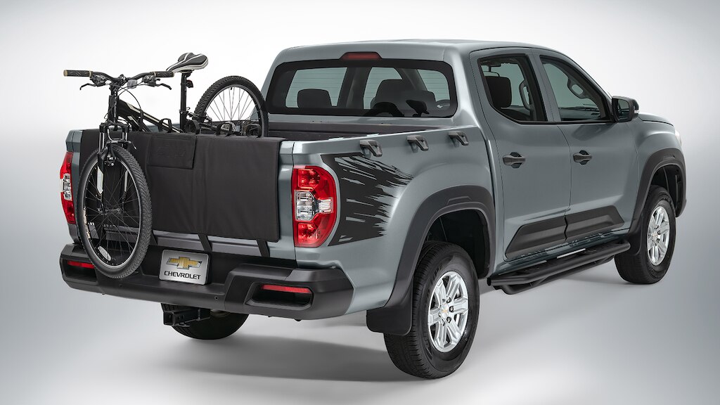 Portabicicletas de batea es un accesorio de caja para Chevrolet S10 Max 2025, camioneta pickup 4 cilindros