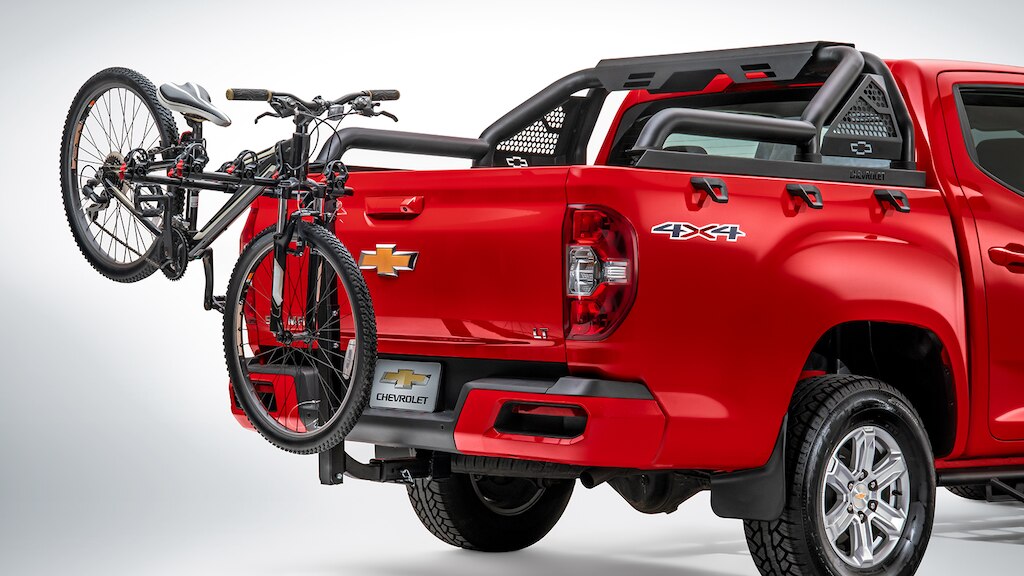 Portabicicletas de tirón 60 kg, accesorio de caja para Chevrolet S10 Max 2025, 4 cilindros