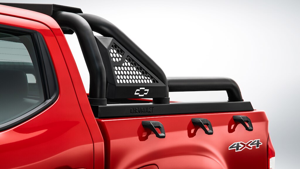 Sport bar con pasamanos para Chevrolet S10 Max 2025, camioneta pickup 4 cilindros es parte del kit adventure